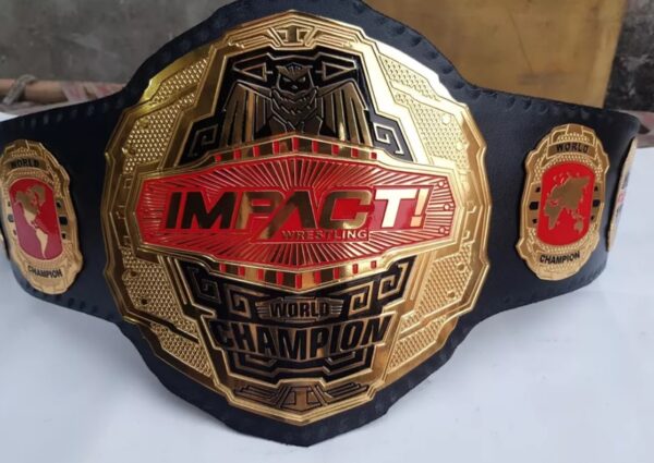 IMPACT WORLD WRESTLING CHAMPIONSHIP TITLE BELT - Image 3