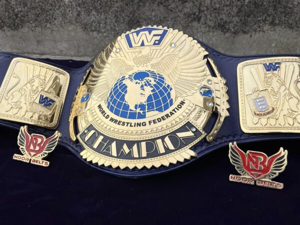 WWF Block Logo Championship Title Belt