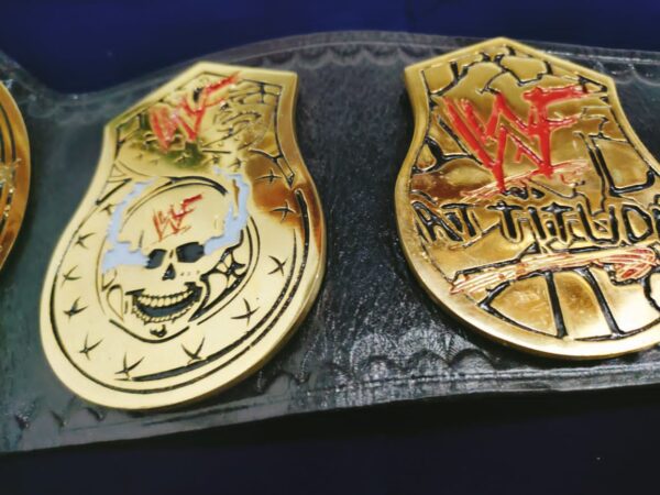 STONE COLD WWF SMOKING SKULL CHAMPIONSHIP REPLICA TITLE BELT - Image 3