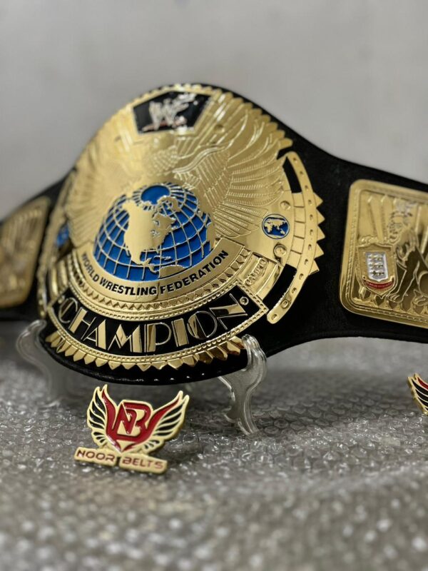 WWF Scratch Logo Championship Title Belt - Image 3