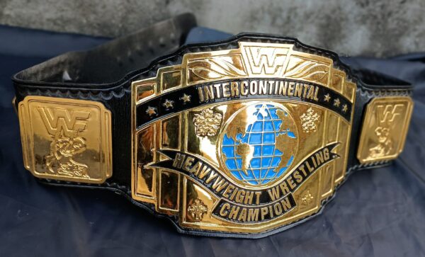 WWF Black Intercontinental Championship Replica Title Belt