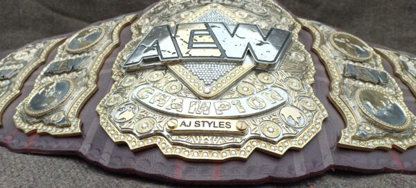 MJF Custom AEW World Champion Title Belt. - Image 2