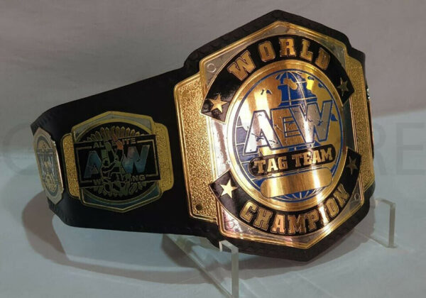 AEW WORLD TAG TEAM WRESTLING CHAMPIONSHIP BELT REPLICA - Image 2