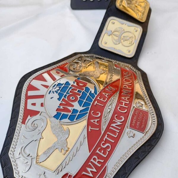 AWA World Tag Team Wrestling Championship Belt Zinc - Image 3